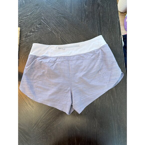 Athleta Run With It Textured 3.5" Shorts L Womens Lightweight & Breathable - Picture 4 of 5